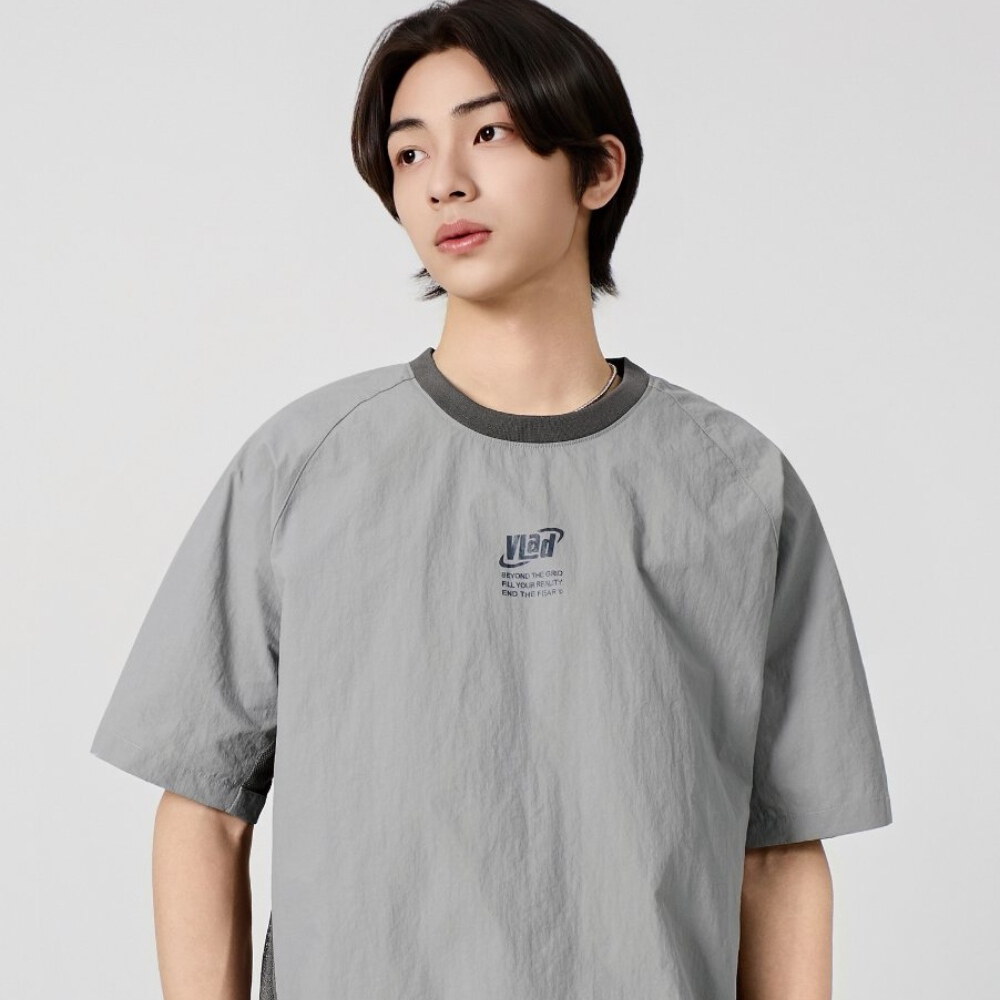 拼接尼龍短TEE VLAD NYLON CORE HALF T-SHIRT