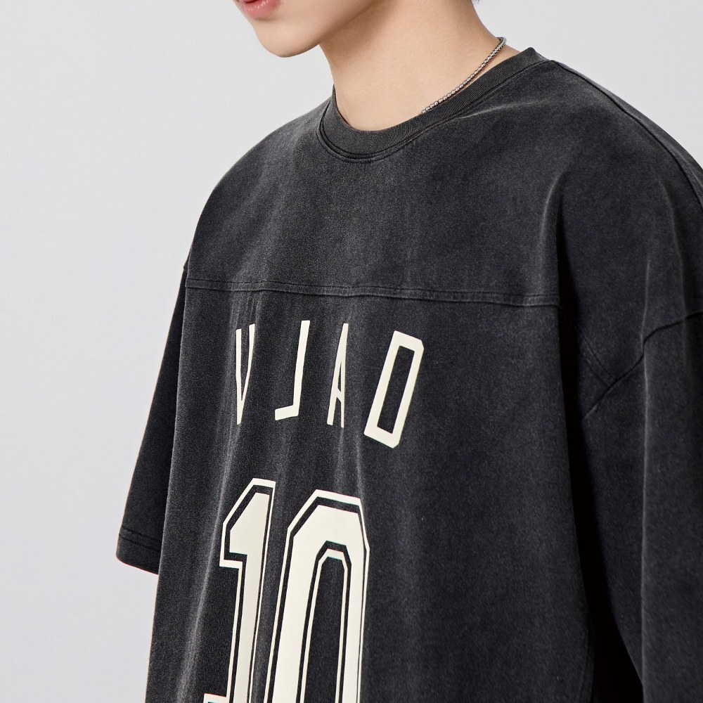 印花短TEE TURNOVER ARTWORK LOGO RUGBY JERSEY SHORT SLEEVE T-SHIRT