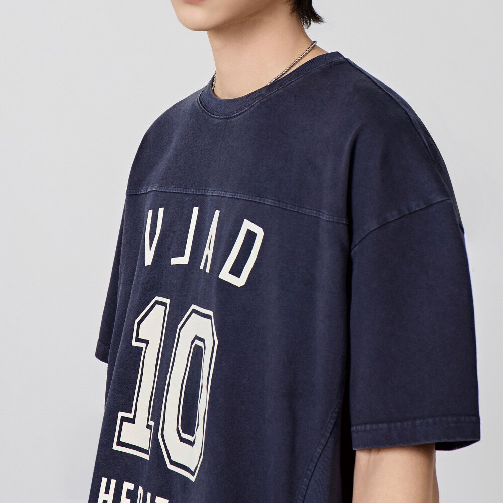 印花短TEE TURNOVER ARTWORK LOGO RUGBY JERSEY SHORT SLEEVE T-SHIRT