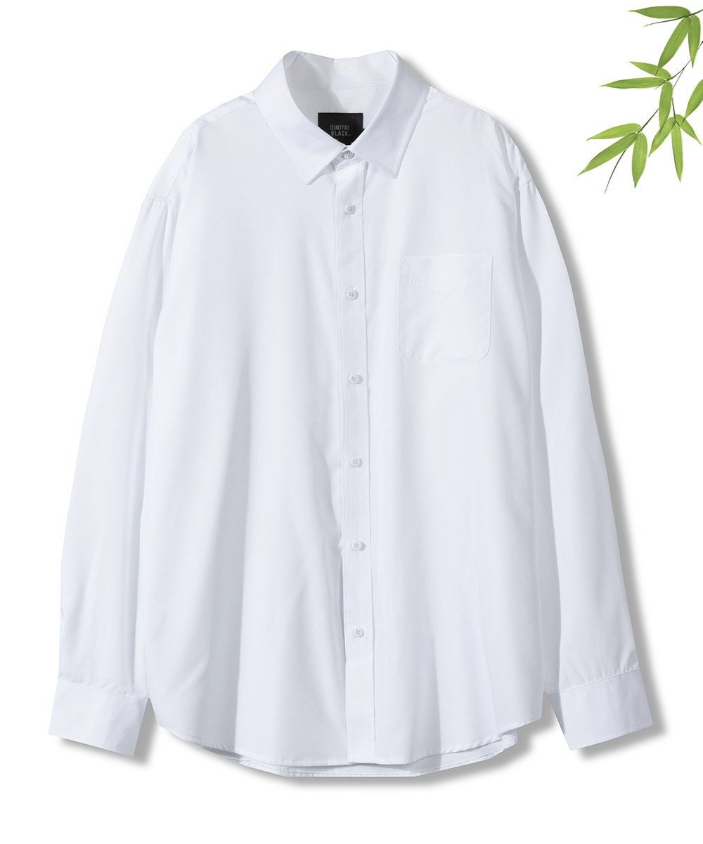 竹纖混紡寬鬆長袖襯衫 Bamboo OVERSIZED DRESS SHIRTS