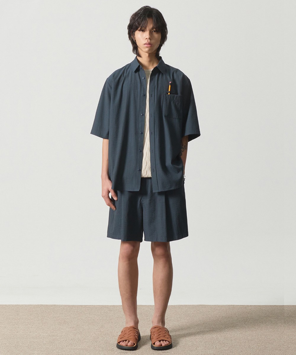 泡泡紗襯衫 SEERSUCKER HALF SHIRT