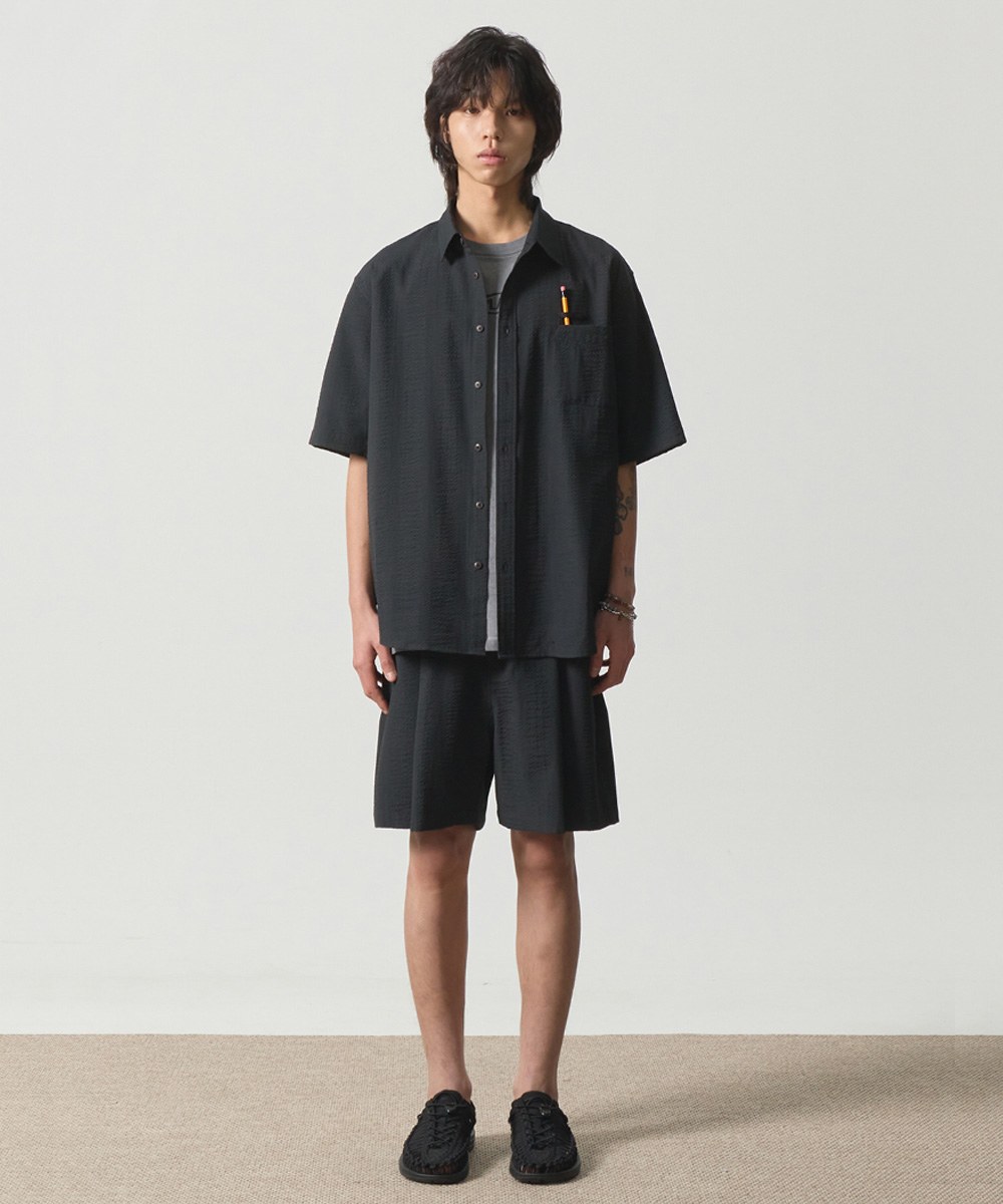 泡泡紗襯衫 SEERSUCKER HALF SHIRT