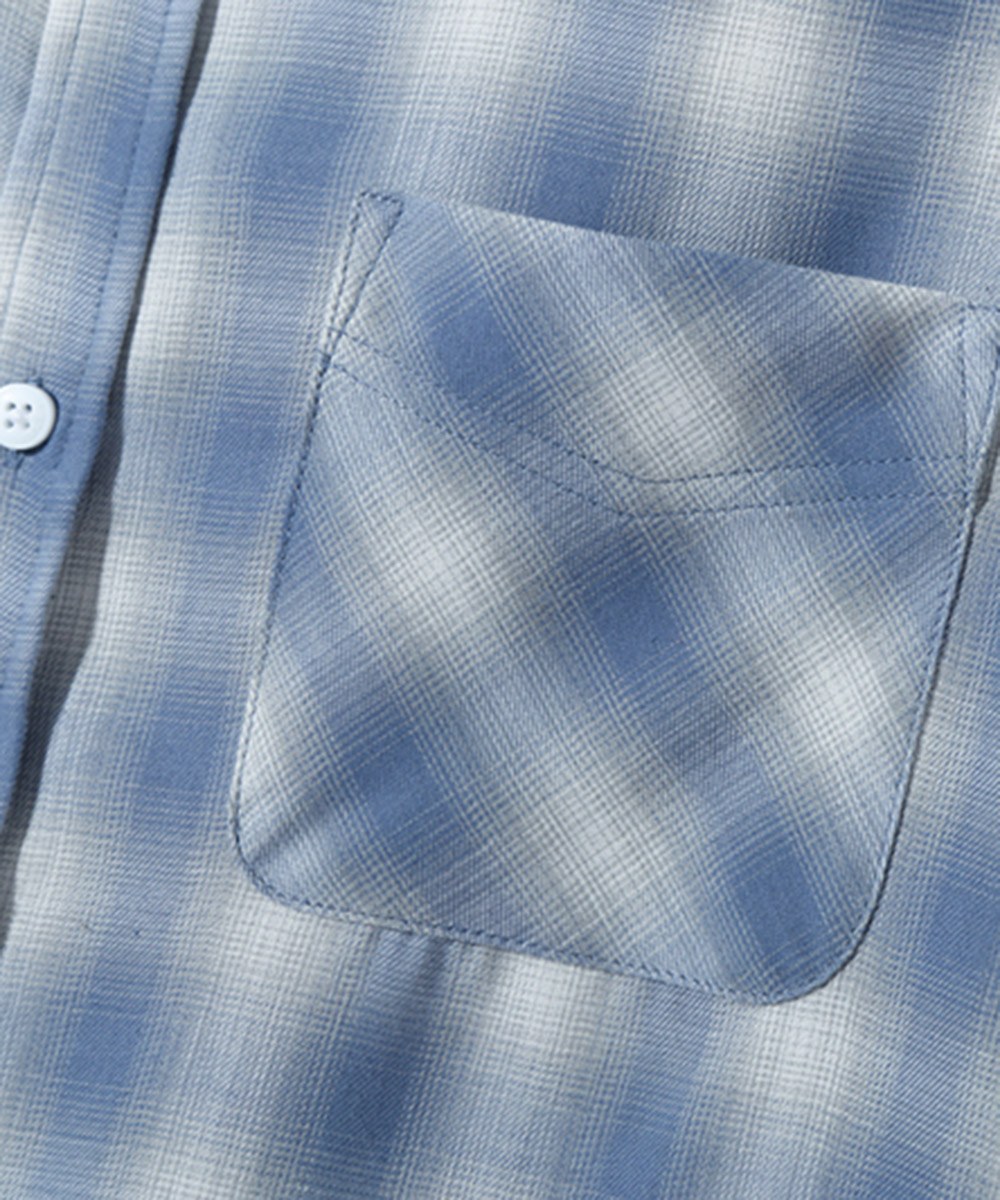 格紋襯衫 FOUR SEASONS OMBRE CHECK HALF SHIRT