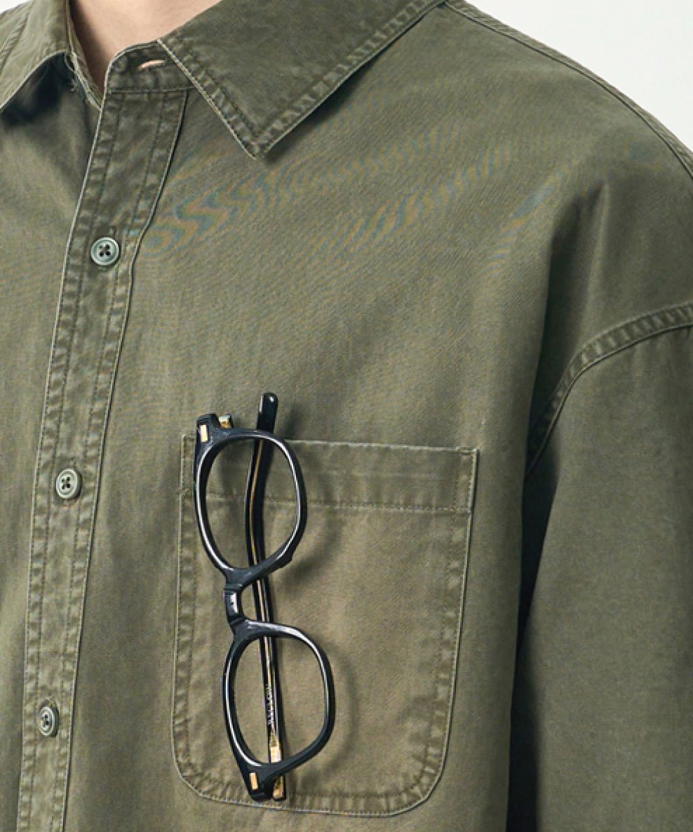 水洗襯衫 BIO WASHING COTTON HALF SHIRT