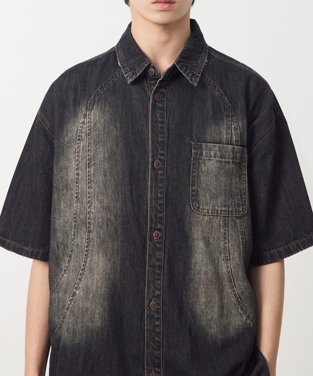 牛仔襯衫 DENIM HALF SHIRT