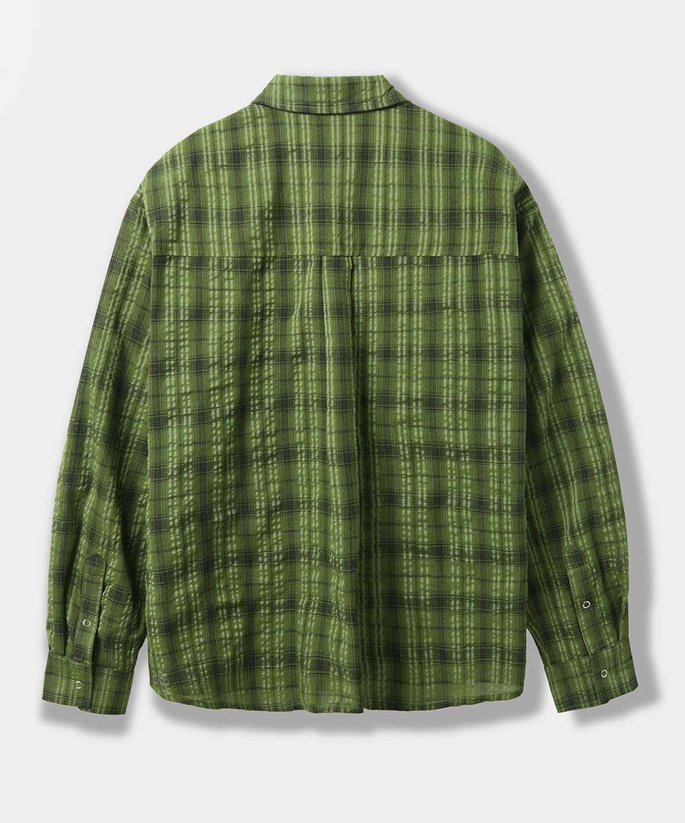 口袋格紋襯衫 ASI WRINKLE CHECK WESTERN SHIRT