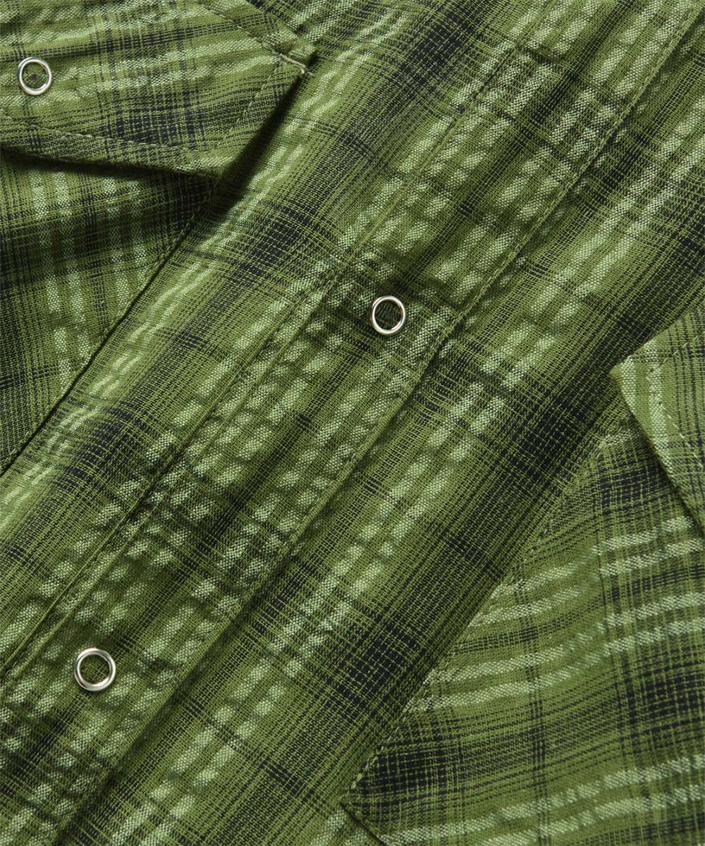 口袋格紋襯衫 ASI WRINKLE CHECK WESTERN SHIRT