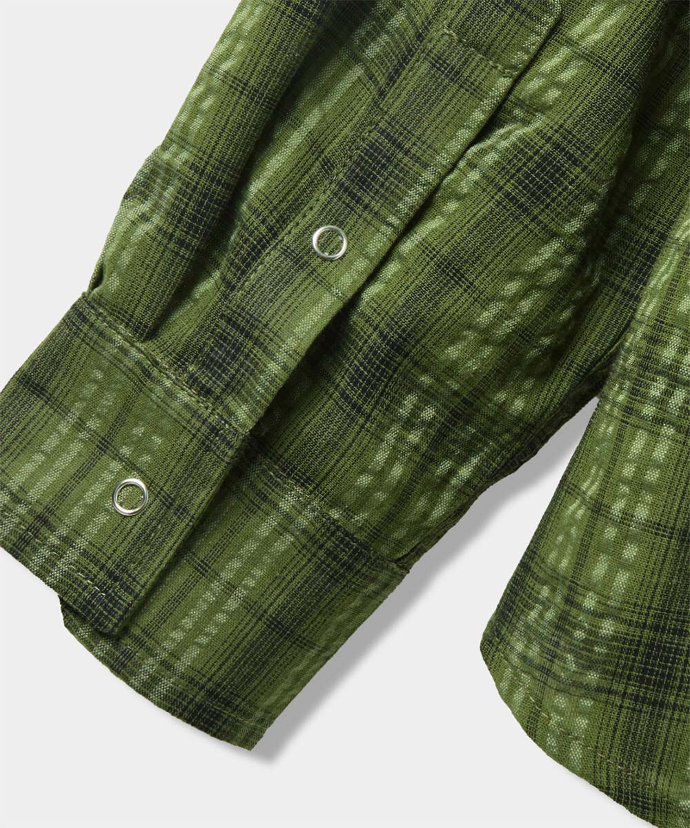 口袋格紋襯衫 ASI WRINKLE CHECK WESTERN SHIRT