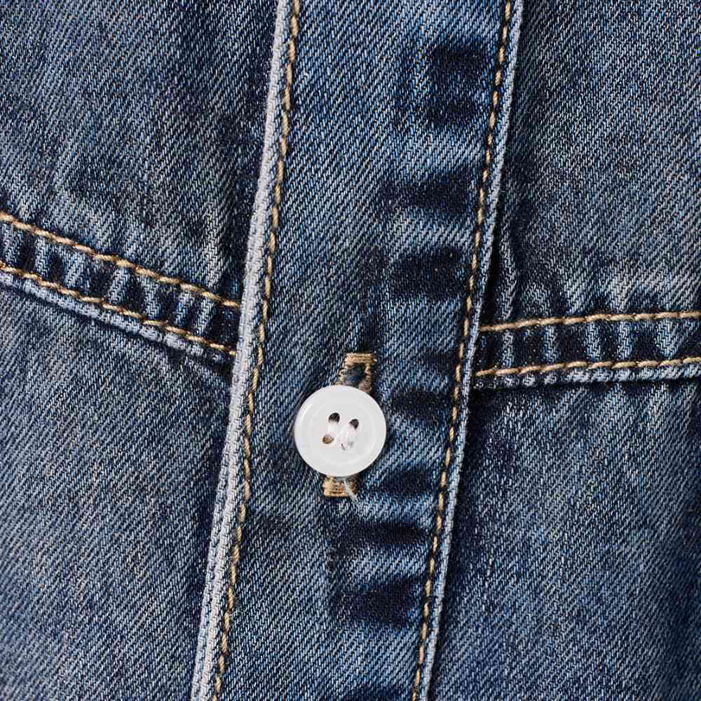 丹寧短袖襯衫 FADED WASHING DENIM TRUCKER HALF SHIRT