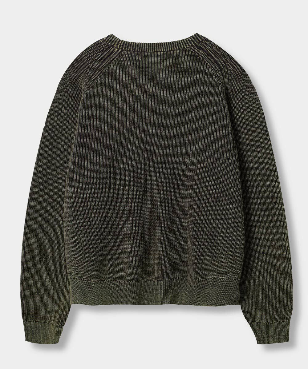 圓領針織上衣 VLAD PIGMENT RAGLAN HACHI ROUND KNIT