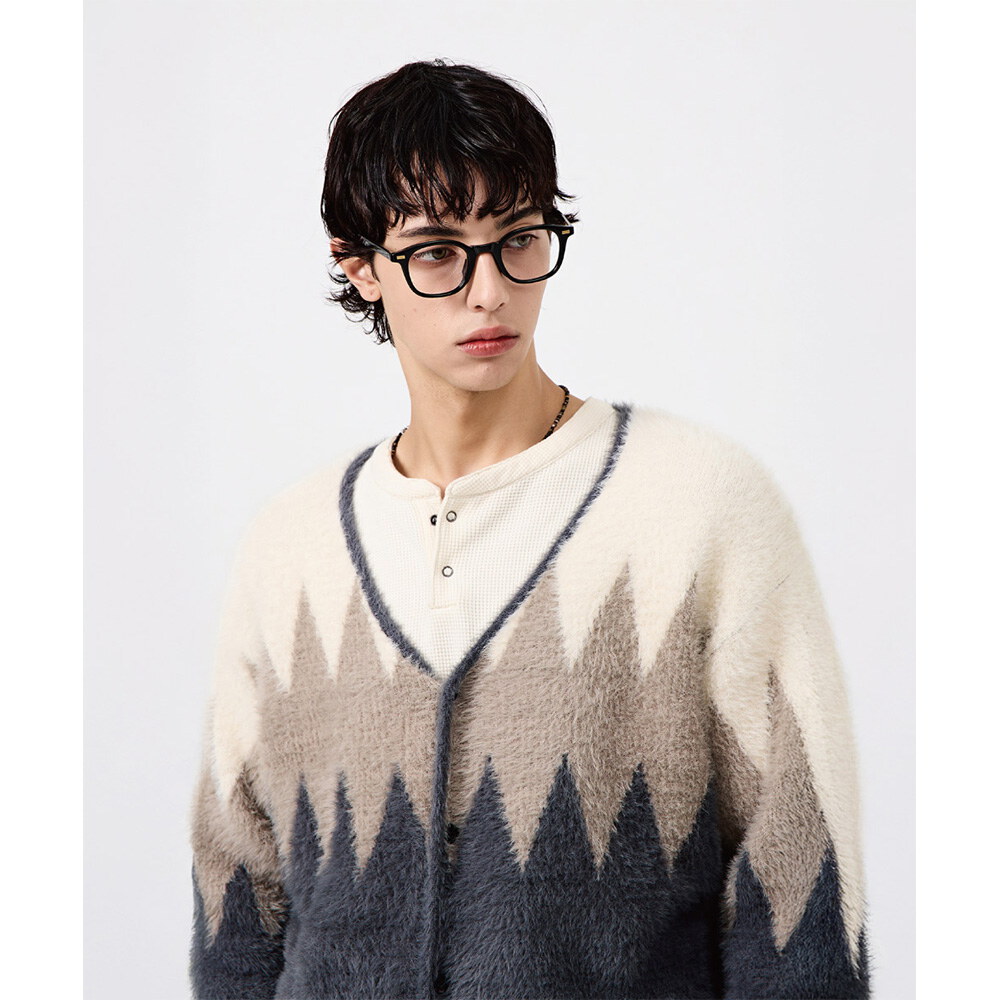 開襟針織外套 HAIRY MOHAIR CARDIGAN