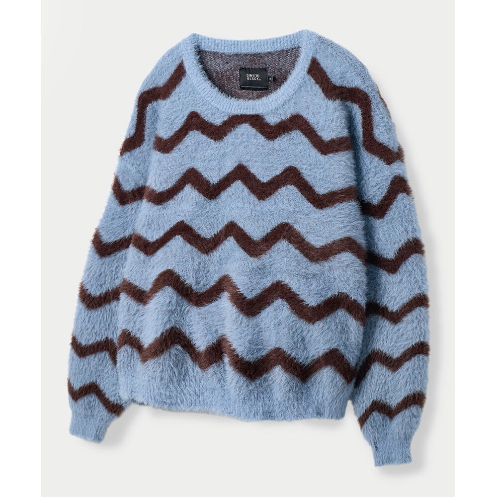 針織上衣 ESSENTIAL HAIRY ROUND KNIT WAVE