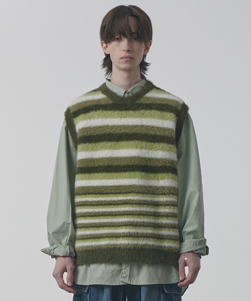 針織背心 CANVAS HAIRY KNIT VEST