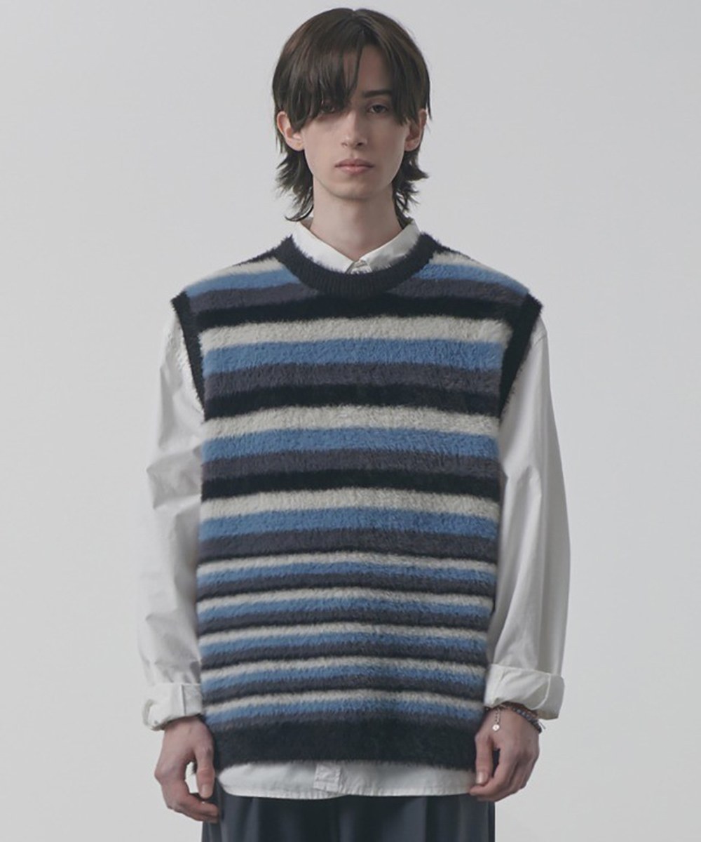 針織背心 CANVAS HAIRY KNIT VEST