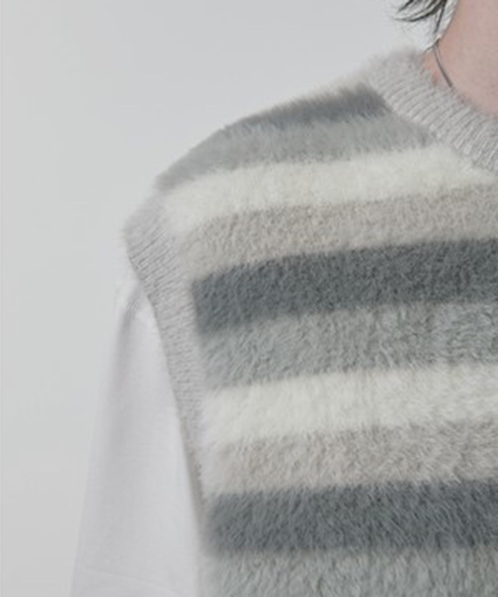 針織背心 CANVAS HAIRY KNIT VEST