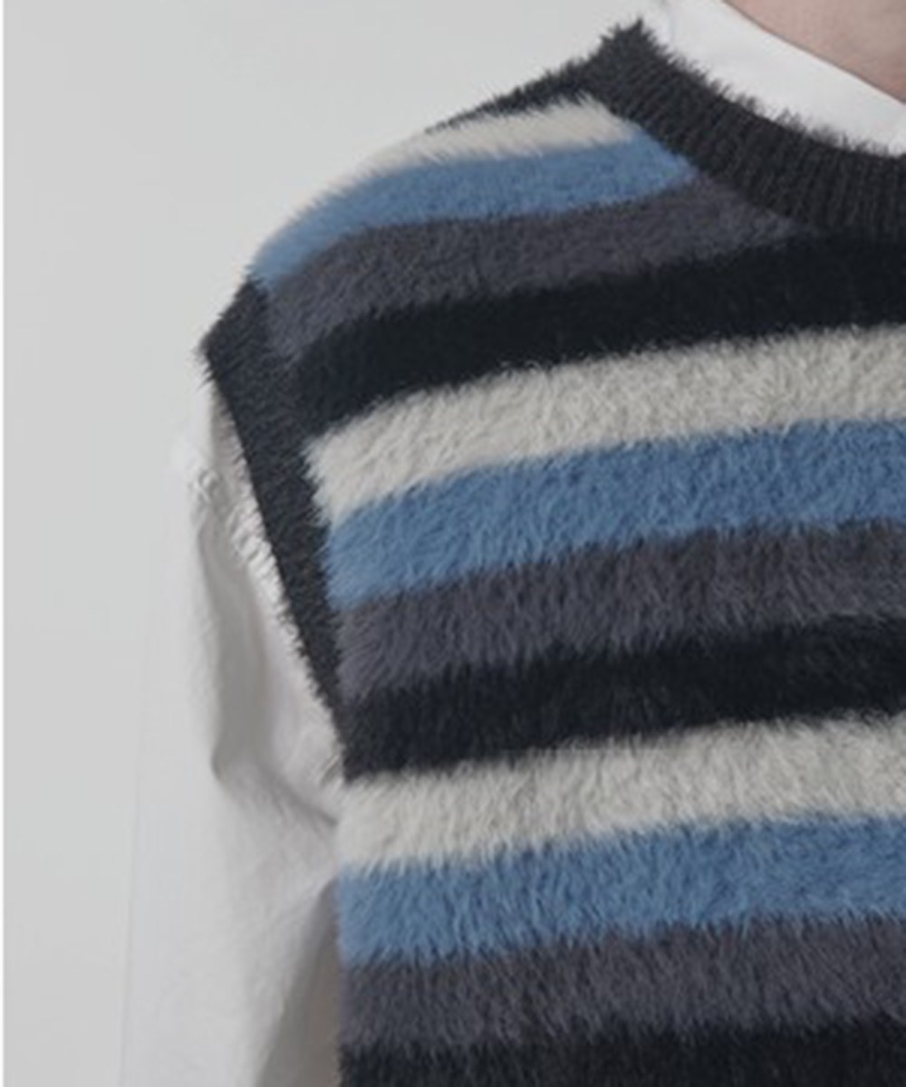 針織背心 CANVAS HAIRY KNIT VEST