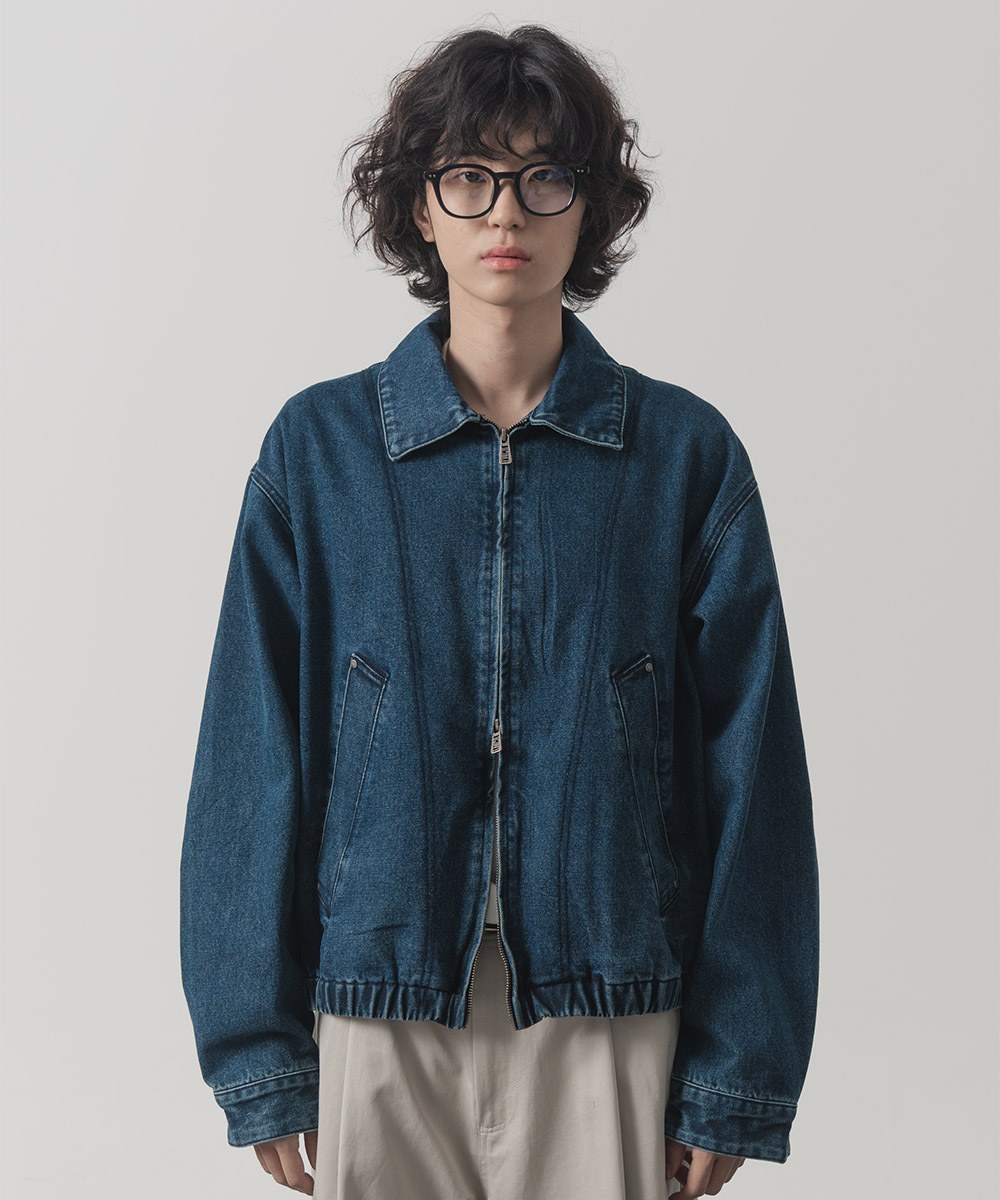 牛仔外套 2WAY CROP DENIM BLOUSON JACKET