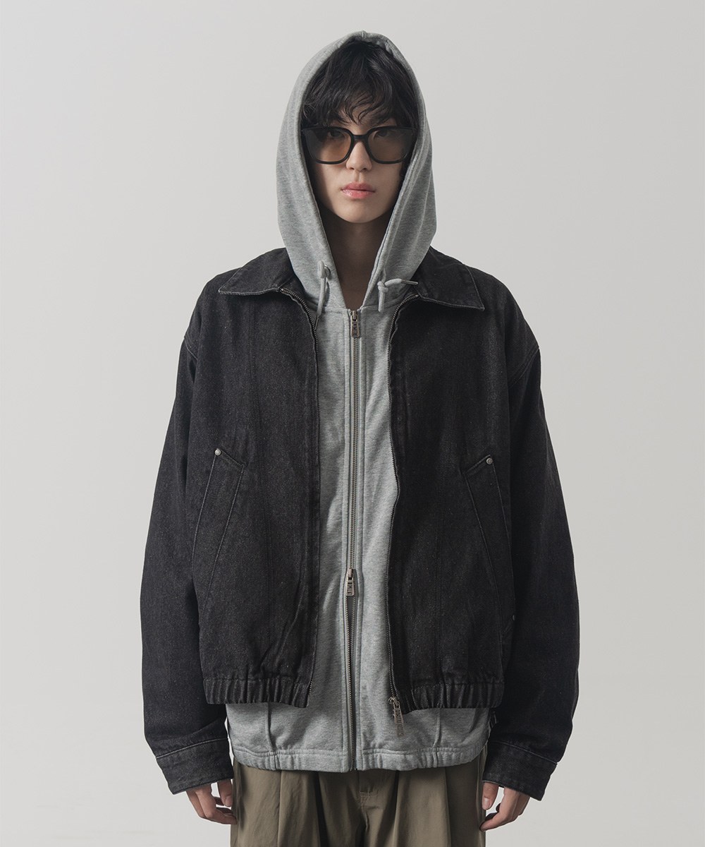 牛仔外套 2WAY CROP DENIM BLOUSON JACKET