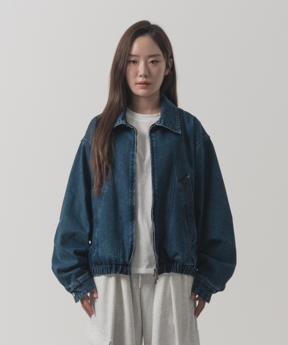 牛仔外套 2WAY CROP DENIM BLOUSON JACKET