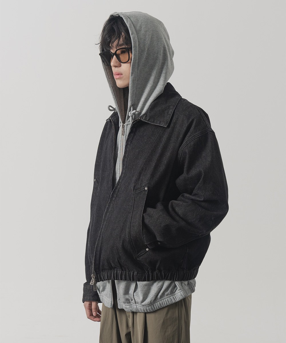牛仔外套 2WAY CROP DENIM BLOUSON JACKET