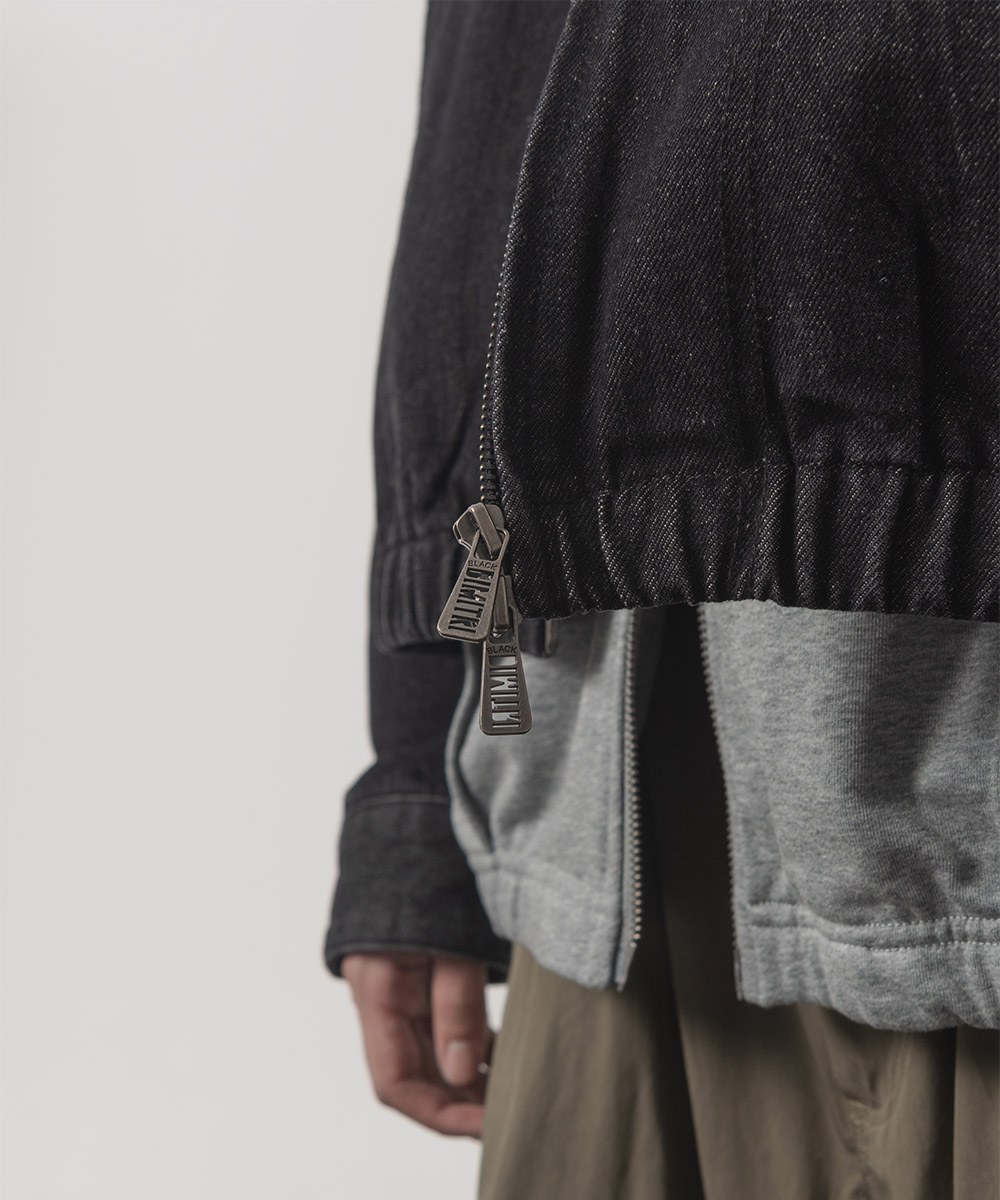 牛仔外套 2WAY CROP DENIM BLOUSON JACKET