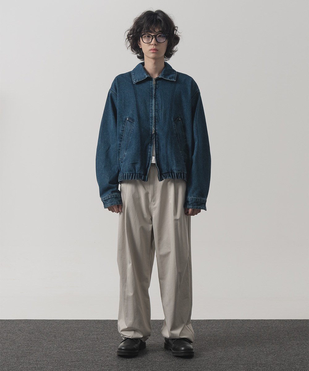 牛仔外套 2WAY CROP DENIM BLOUSON JACKET