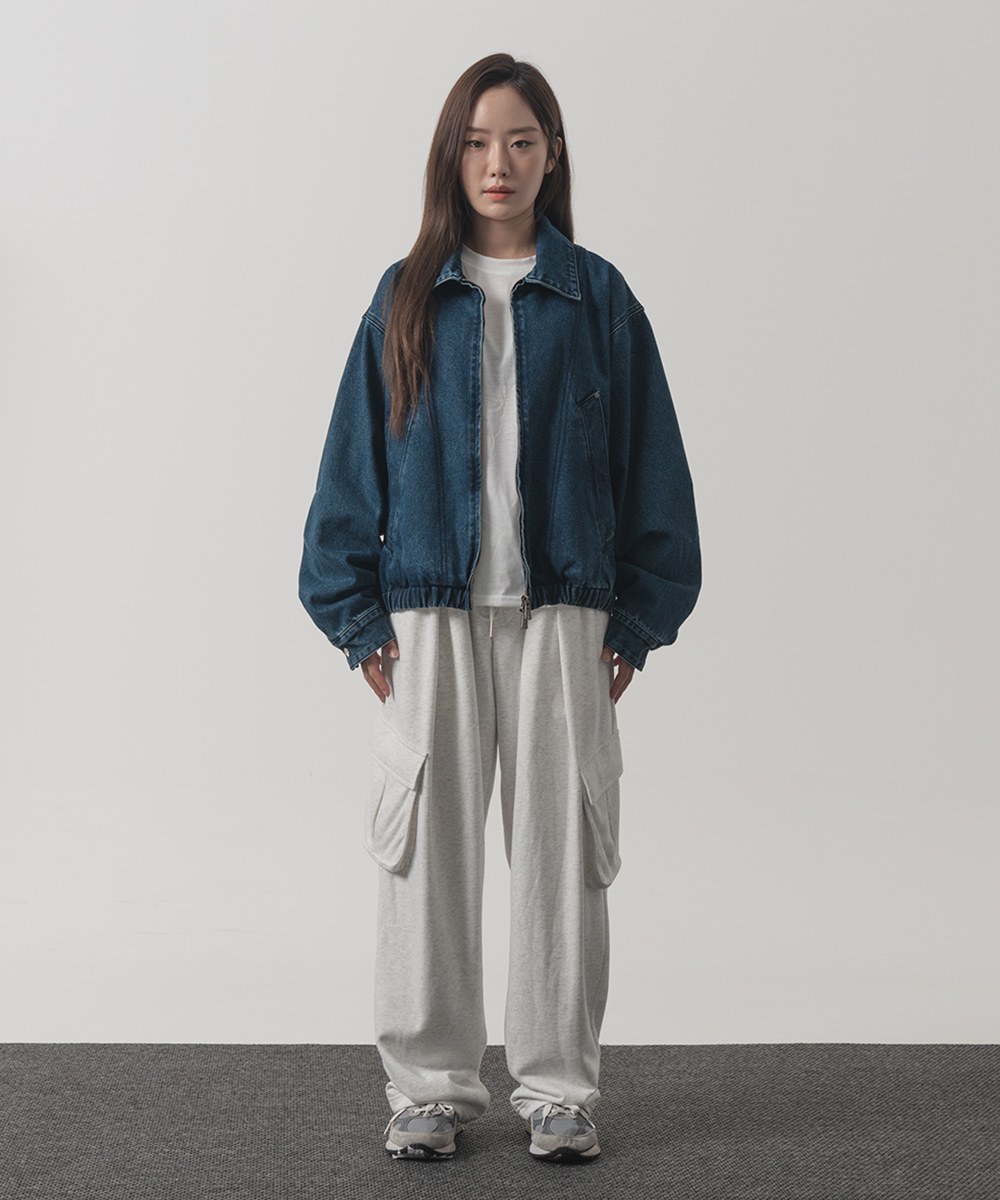 牛仔外套 2WAY CROP DENIM BLOUSON JACKET