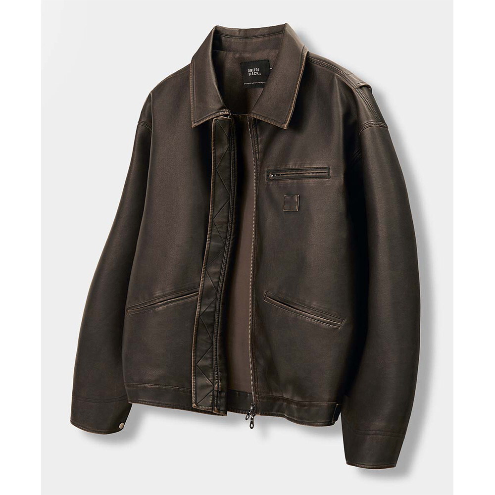 仿皮革工裝外套 FAUX LEATHER DETROIT WORK JACKET