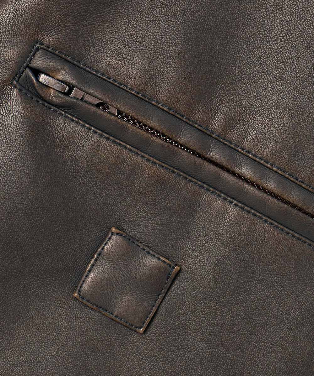 仿皮革工裝外套 FAUX LEATHER DETROIT WORK JACKET