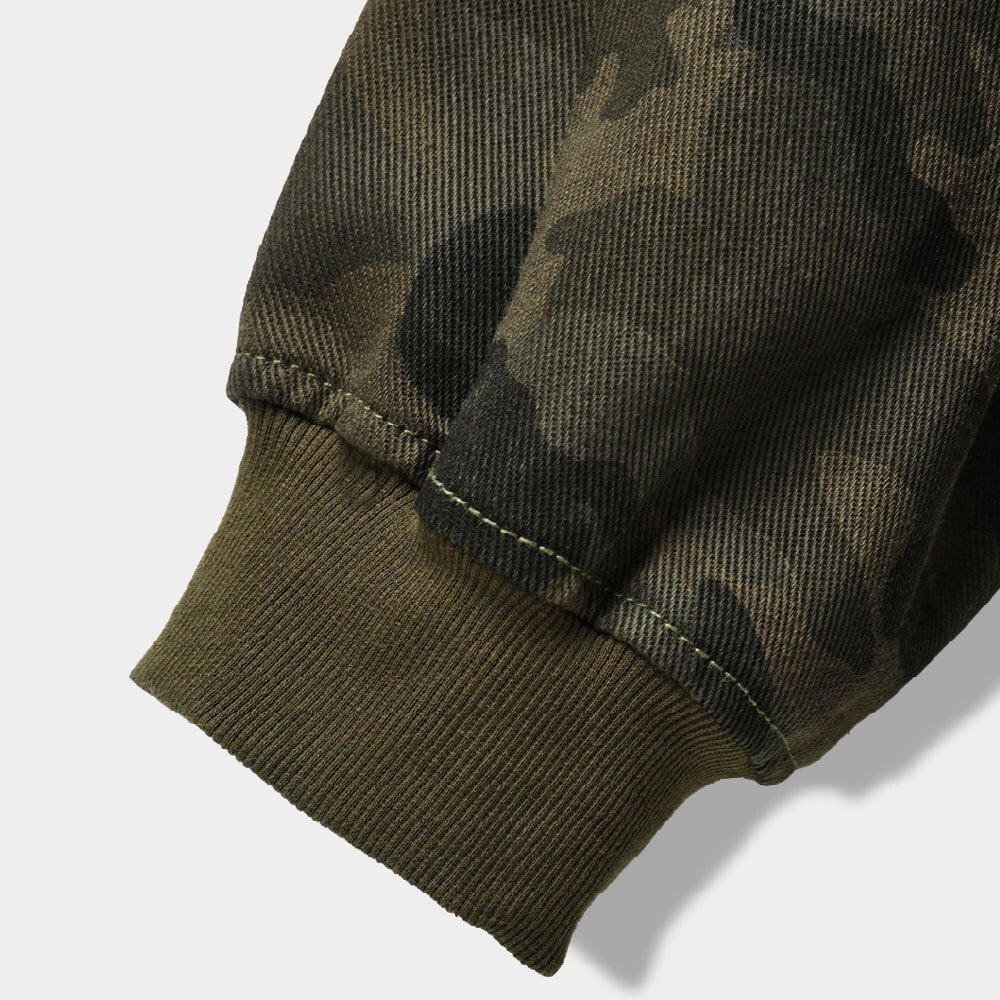 水洗迷彩連帽外套 VLAD WASHED CAMOUFLAGE HOODED ZIPUP