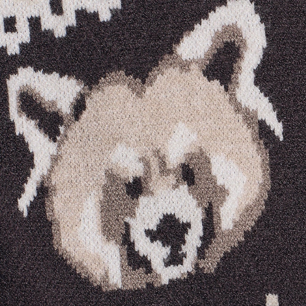 提花拉鍊外套 2WAY NORDIC JACQUARD HOODED ZIP UP