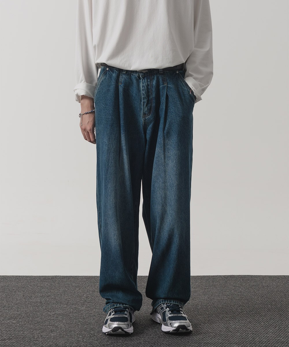 寬版牛仔長褲 ALL-SUNDAY WIDE DENIM PANTS