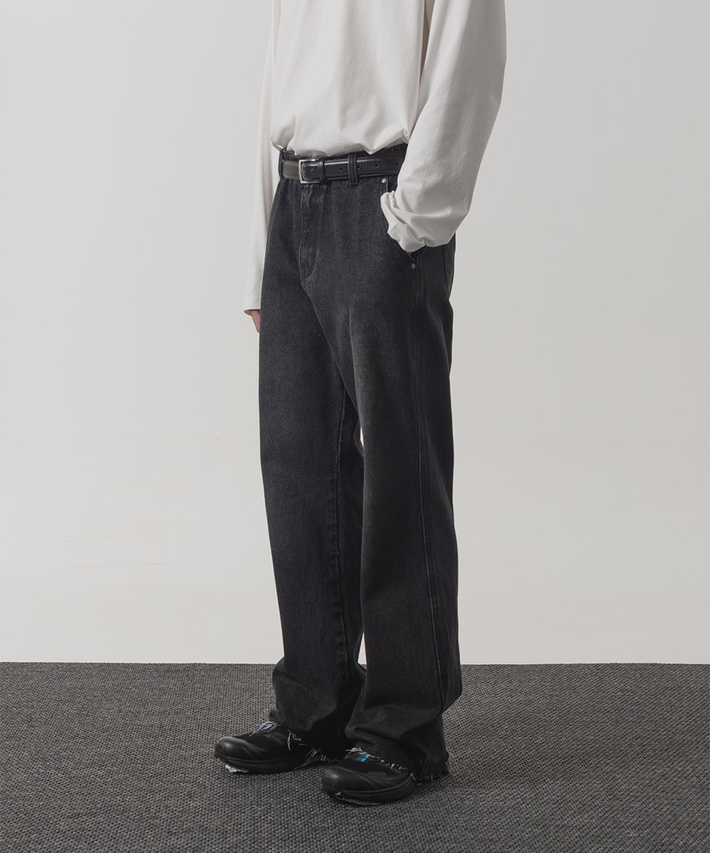 靴型牛仔褲 WAISTLESS BOOTCUT DENIM PANTS