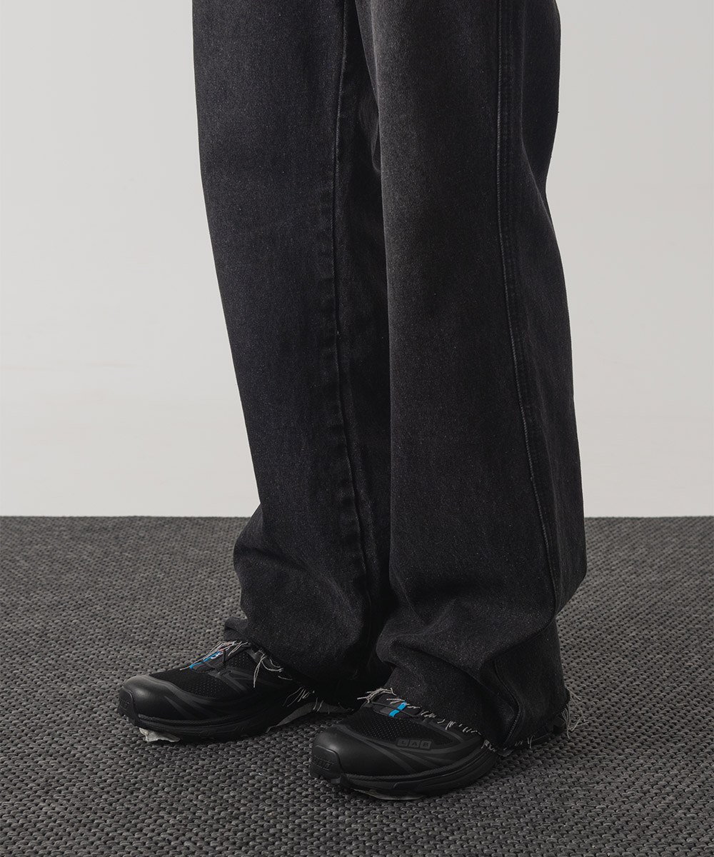 靴型牛仔褲 WAISTLESS BOOTCUT DENIM PANTS