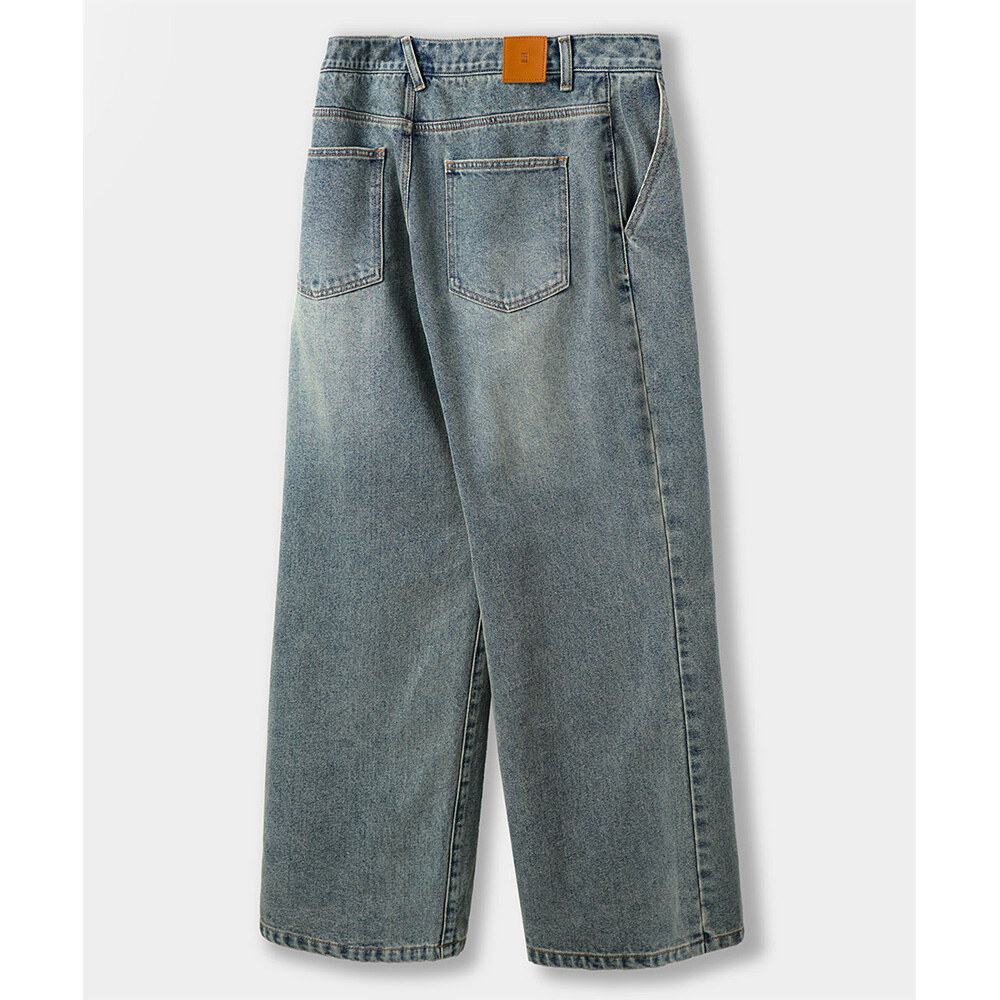 寬版丹寧褲 ALL-SUNDAY ONE-TUCK WIDE DENIM PANTS