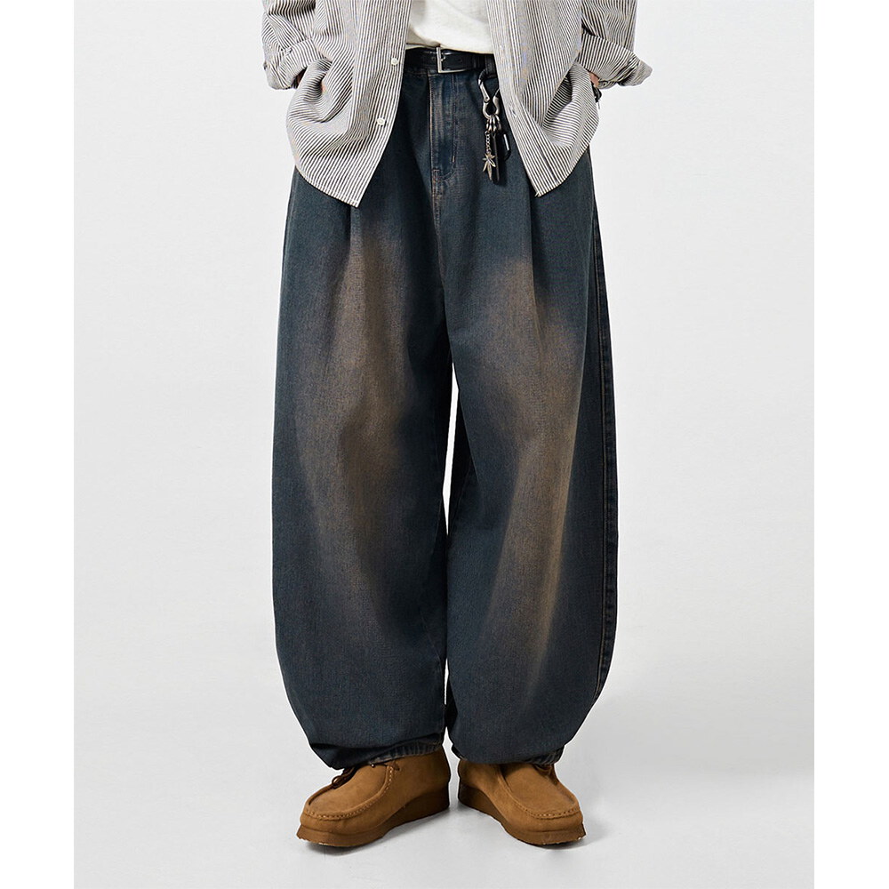 氣球牛仔褲 ASI ESSENTIAL CURVED BALLOON DENIM PANTS