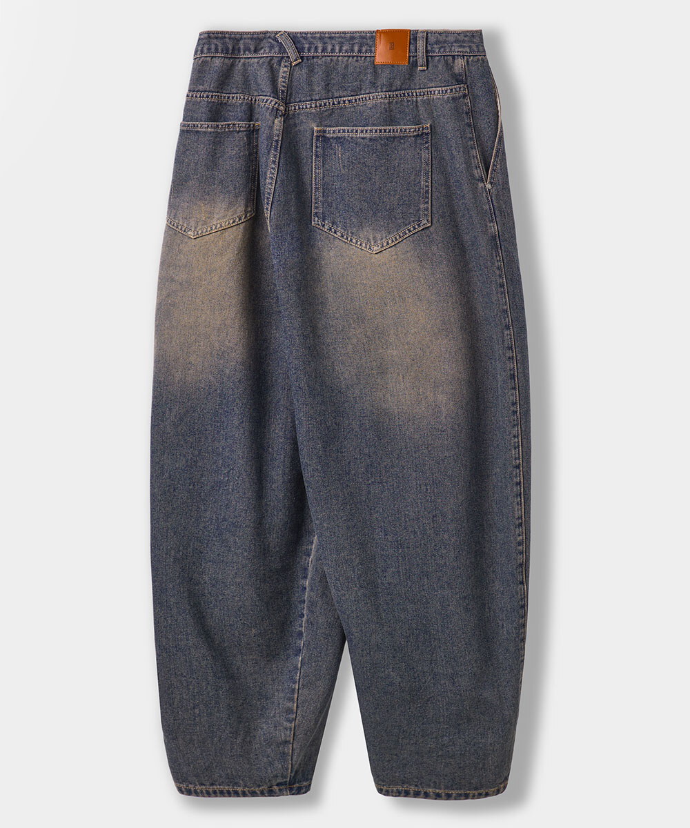 氣球牛仔褲 ASI ESSENTIAL CURVED BALLOON DENIM PANTS