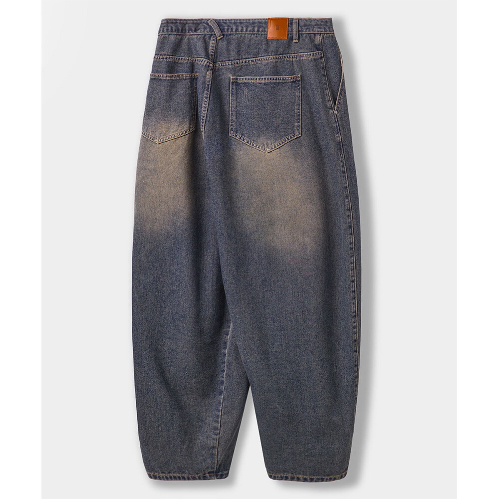 氣球牛仔褲 ASI ESSENTIAL CURVED BALLOON DENIM PANTS