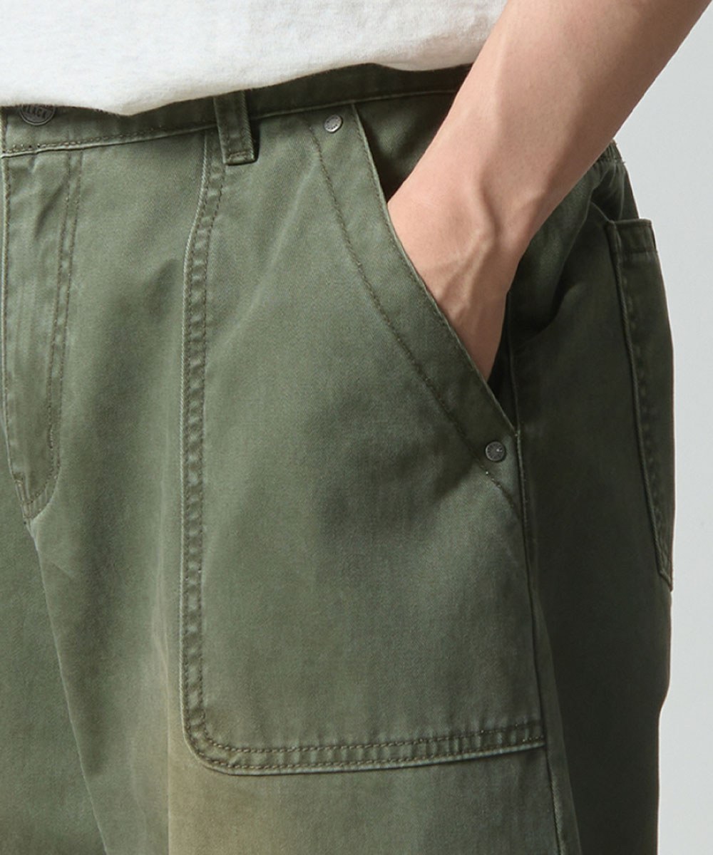 水洗休閒長褲 ESSENTIAL FADE WASHING FATIGUE PANTS