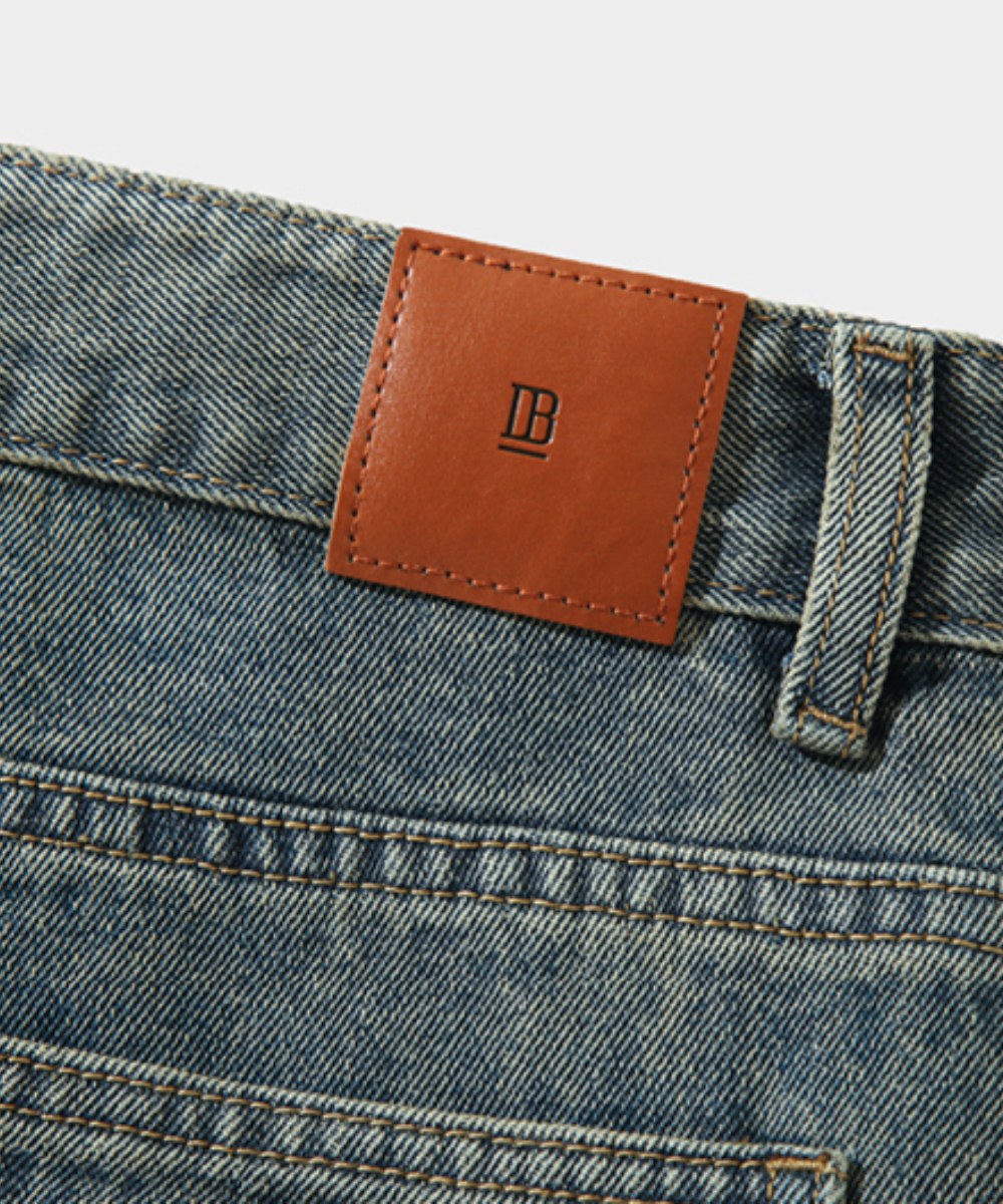 水洗牛仔寬褲 BIO WASHING WIDE CARPENTER DENIM PANTS