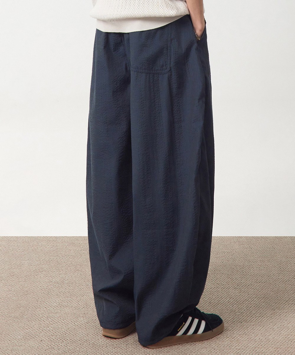 泡泡紗燈籠褲 SEERSUCKER CURVED PANTS