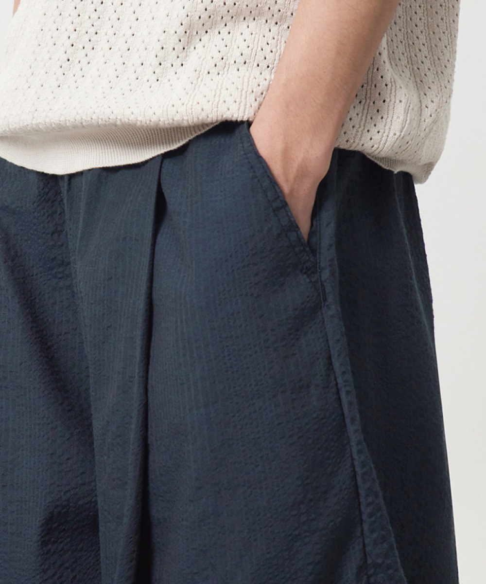 泡泡紗燈籠褲 SEERSUCKER CURVED PANTS