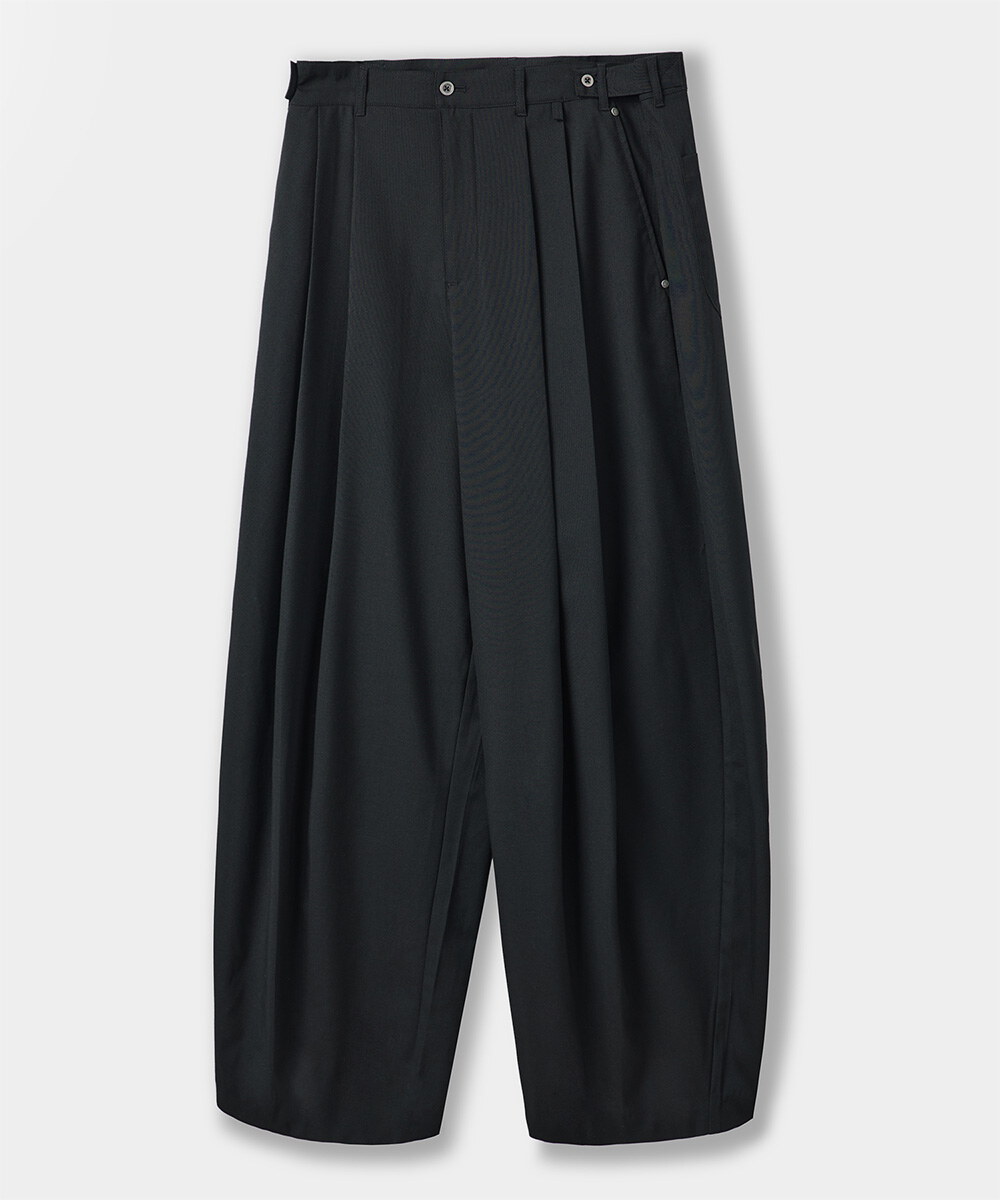 寬版西裝褲 ADJUSTABLE TWO-TUCK WIDE SLACKS