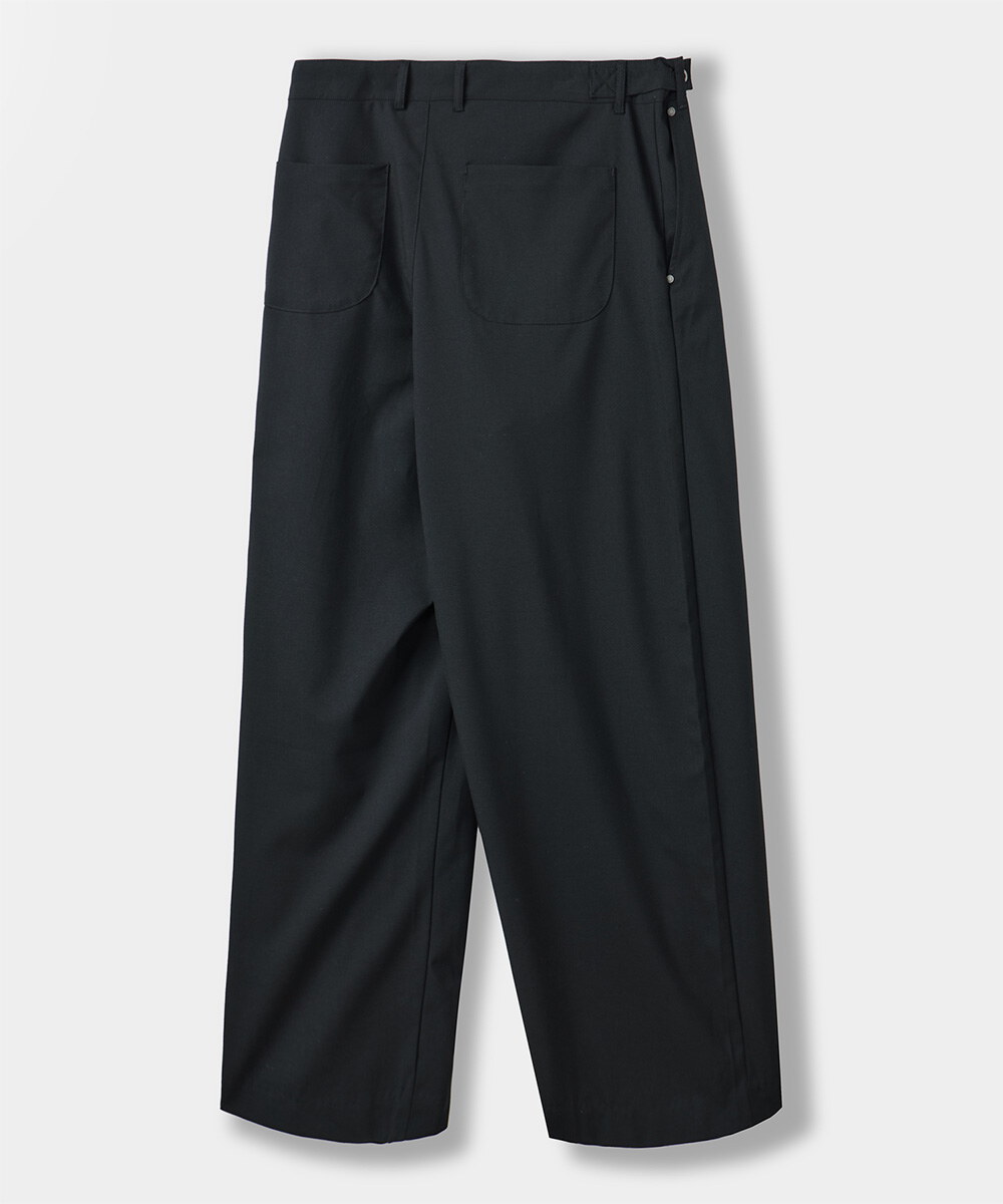 寬版西裝褲 ADJUSTABLE TWO-TUCK WIDE SLACKS
