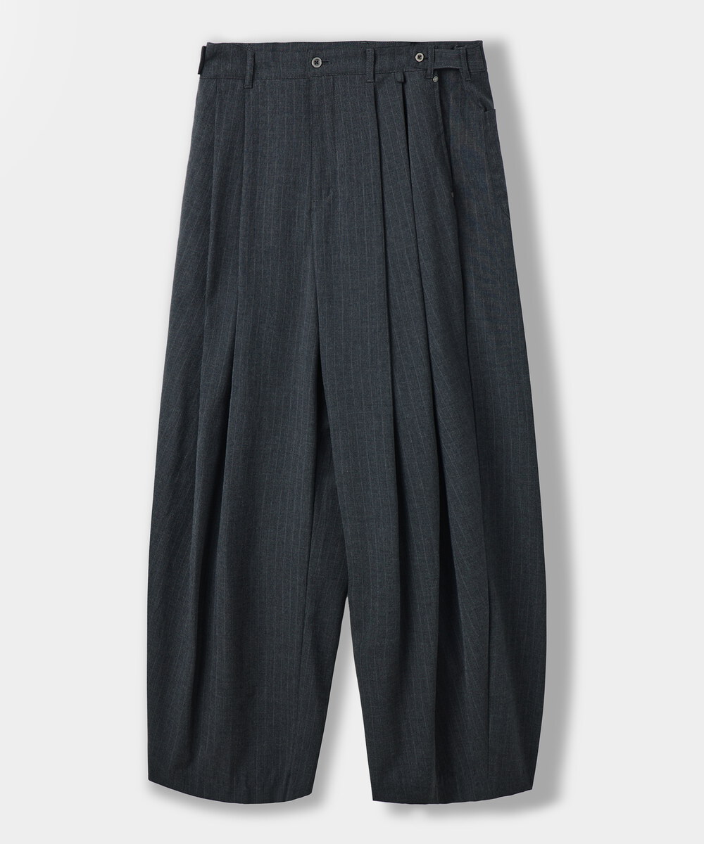 寬版長褲 ADJUSTABLE TWO-TUCK WIDE SLACKS