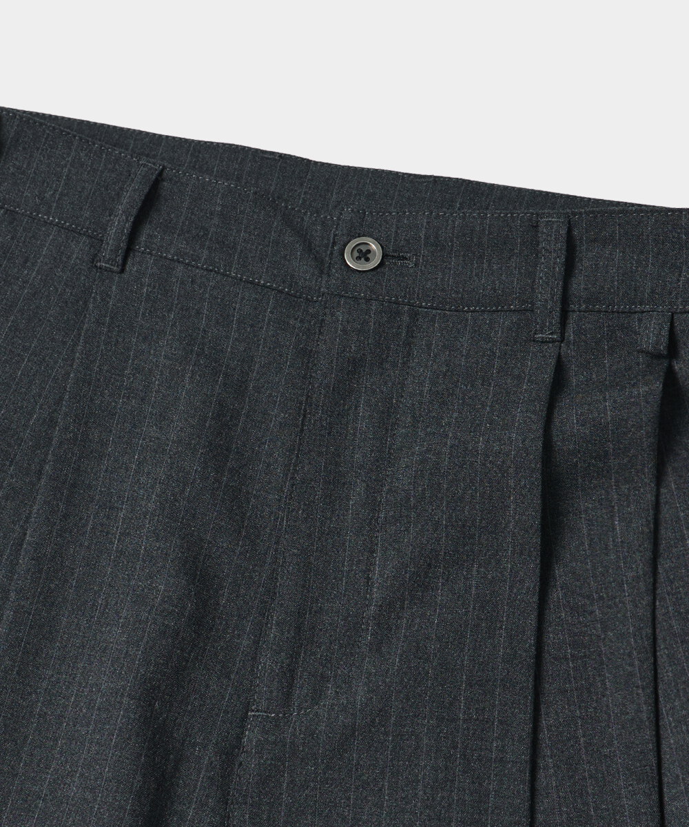 寬版長褲 ADJUSTABLE TWO-TUCK WIDE SLACKS