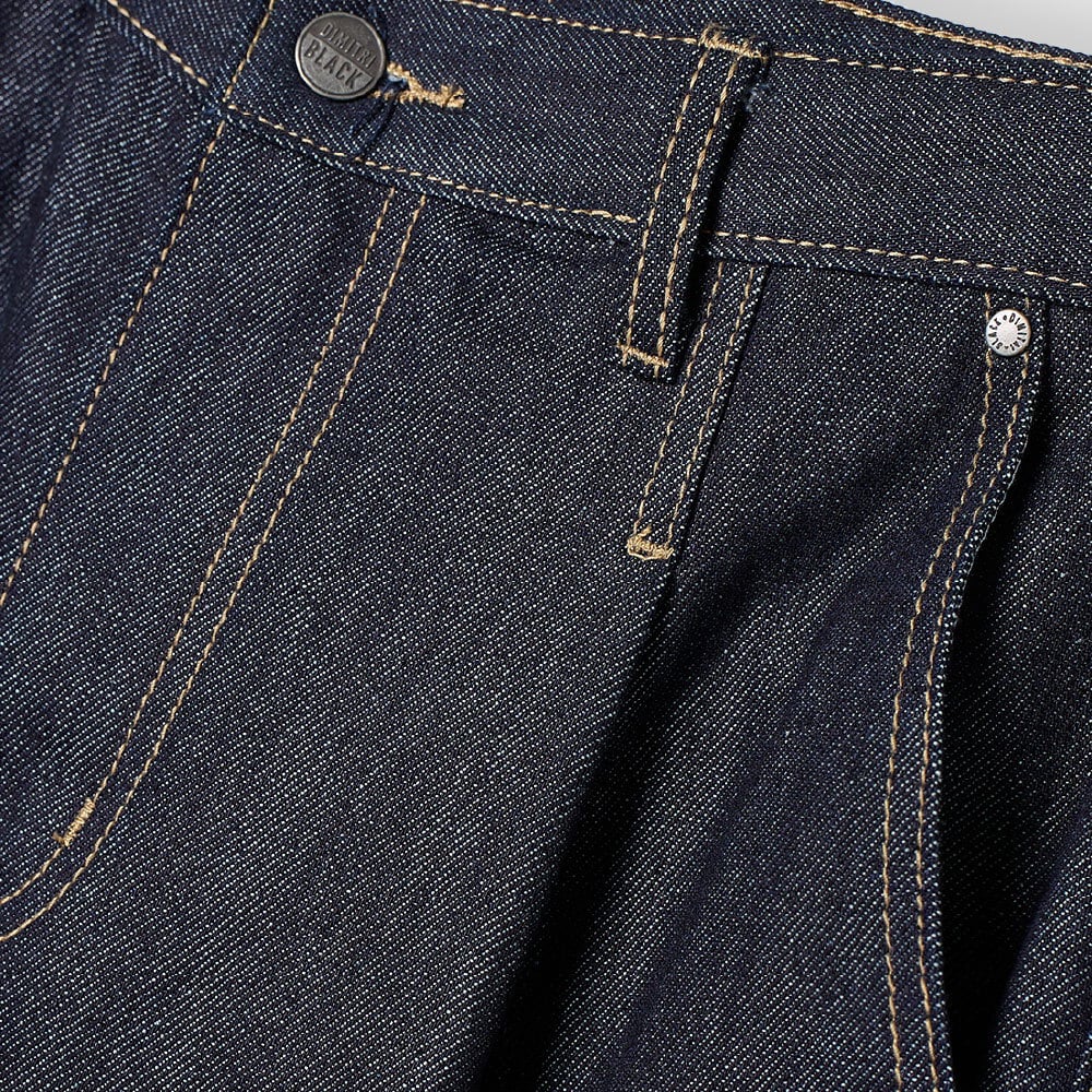 水洗牛仔褲 ONE TUCK CURVED CREASE WASHED WIDE DENIM PANTS SLUB