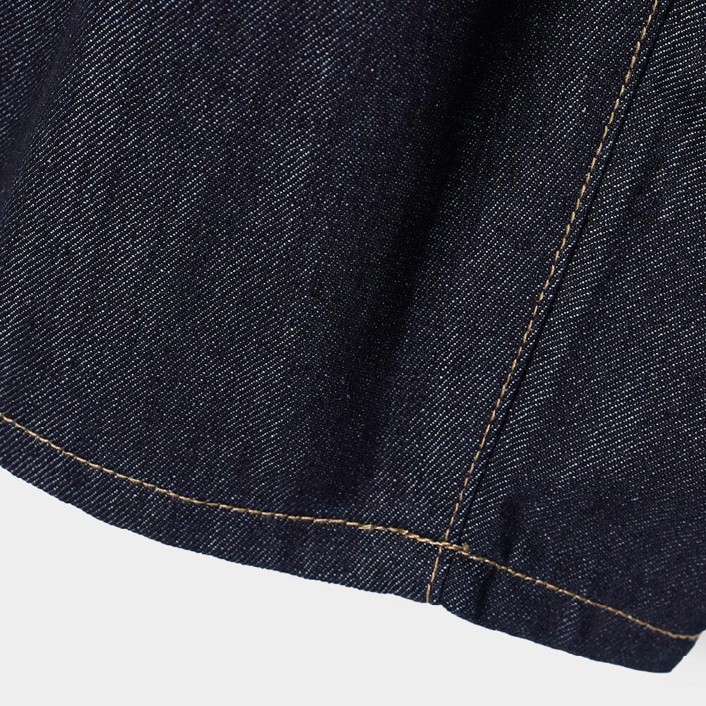 水洗牛仔褲 ONE TUCK CURVED CREASE WASHED WIDE DENIM PANTS SLUB