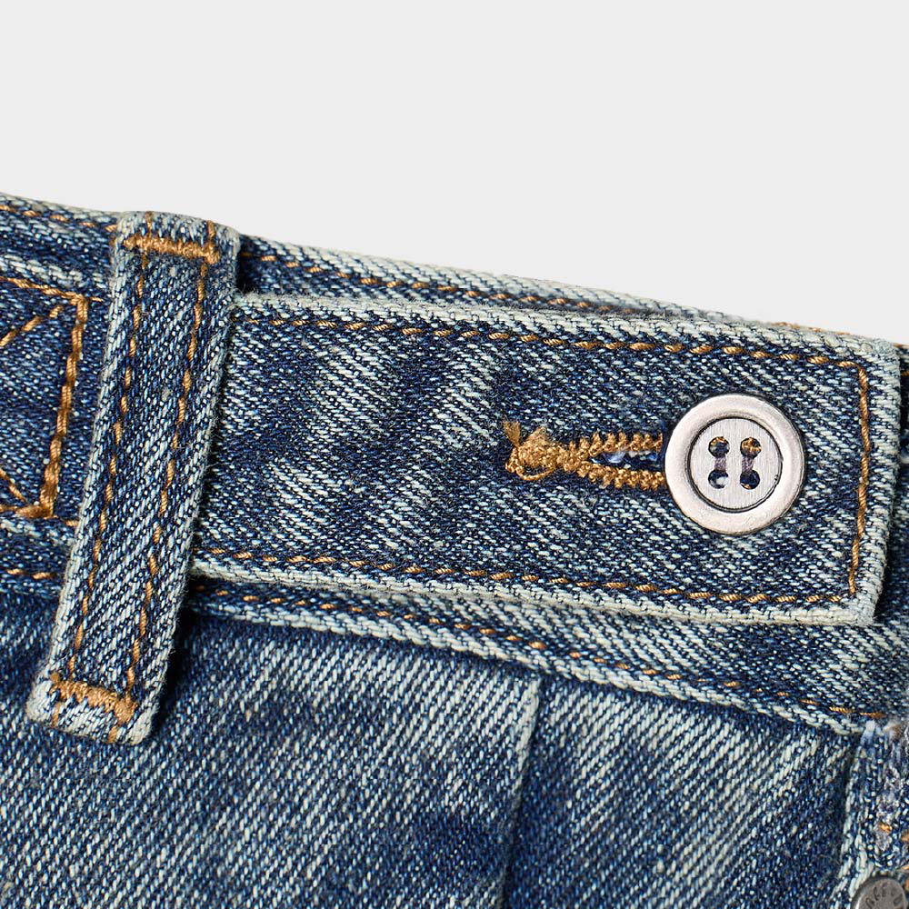 雙褶寬版丹寧褲 ADJUST TWO TUCK WIDE SLACKS_DENIM