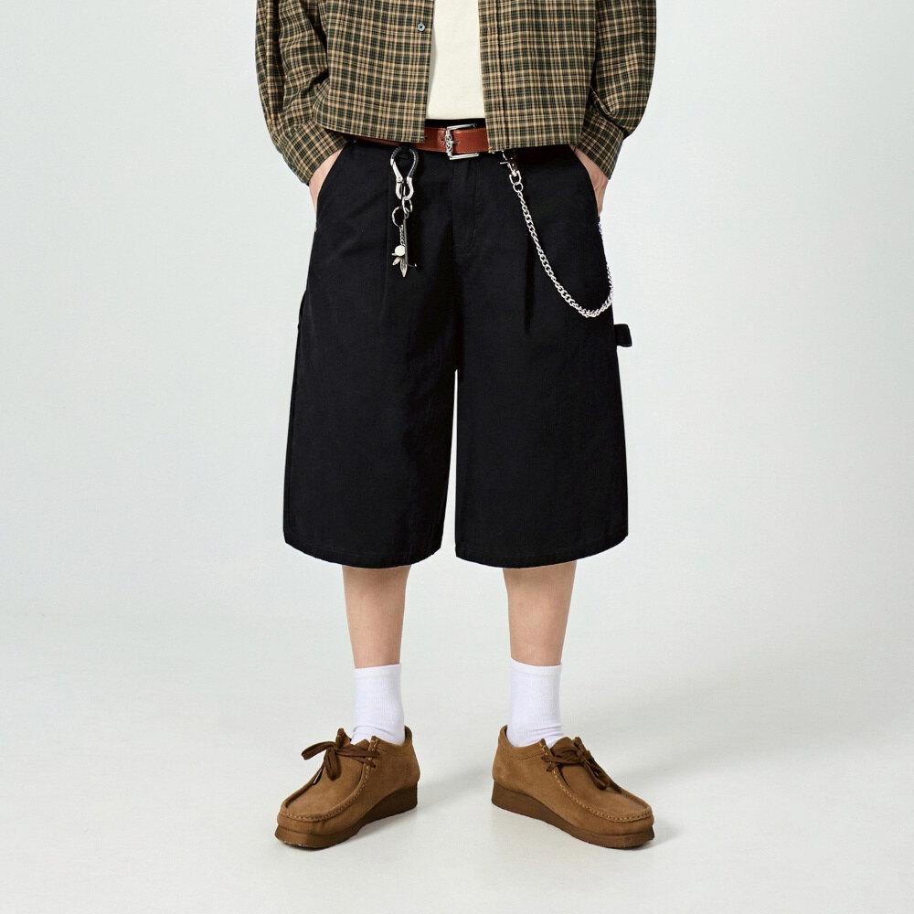 水洗工裝短褲 BIO-WASHING CARPENTER BERMUDA COTTON PANTS